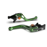 LSL Brake lever BOW R18R, short, green/orange