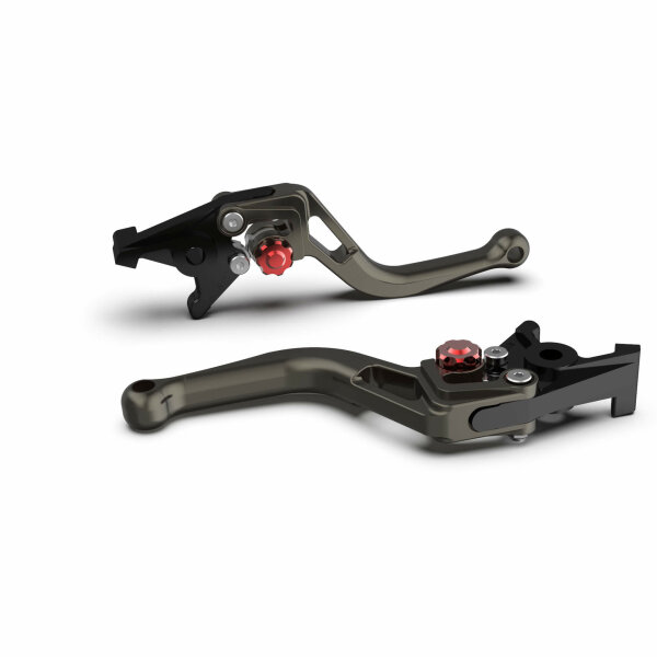 LSL Brake lever BOW for Brembo 15/17/19 RCS, R37R, short, anthracite/red