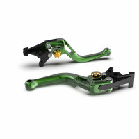 LSL Brake lever BOW for Brembo 15/17/19 RCS, R37R, short, green/gold