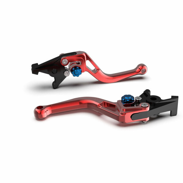 LSL brake lever BOW for Brembo 15/17/19 RCS, R37R, short, red/blue