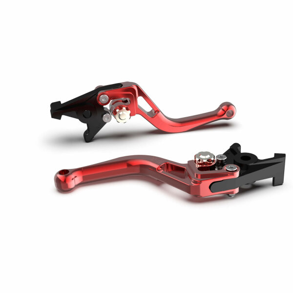 LSL Brake lever BOW for Brembo 15/17/19 RCS, R37R, short, red/silver