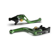 LSL Brake lever BOW R40R, short, green/gold