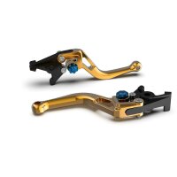 LSL Brake lever BOW R51, short, gold/blue