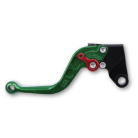 LSL Clutch lever Classic L02R, green/red, short