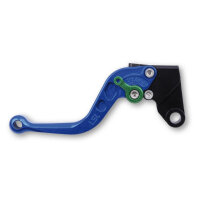 LSL Clutch lever Classic L07, blue/green, short