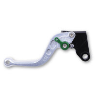 LSL Brake lever Classic R15, silver/green, short