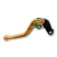 LSL Brake lever R71, short, gold / green