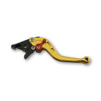 LSL Brake lever R75, short, gold / red