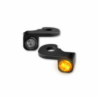 HeinzBikes NANO Series LED turn signals for H-D steering armatures BREAKOUT hydraulic clutch, black