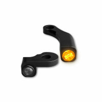 HeinzBikes NANO Series LED indicators for H-D handlebar fittings SOFTAIL 2018-2020, black