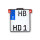 HeinzBikes ALL-INN 2.0 license plate holder with KNZ-illumination tail- & brakelight, chrome