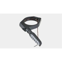 DAYTONA Fork clamp set with turn signal holder aluminium black 41 mm