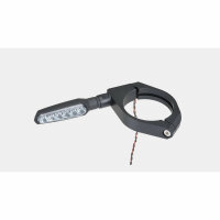 DAYTONA Fork clamp set with turn signal holder aluminium black 53 mm