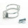 Uni-Parts Turn signal clamp, two-piece, chrome-plated, pipe fixing 51-54mm