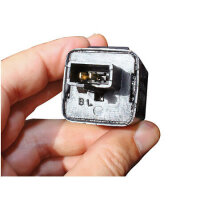 Uni-Parts Flasher relay, electronic 12 V, narrow 3-way plug with 2 pins