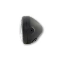 HIGHSIDER 5 3/4 inch LED headlights PECOS TYPE 6 with TFL, matt black, side fix.