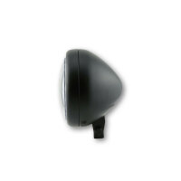 HIGHSIDER 5 3/4 inch LED headlamp PECOS TYPE 7 with parking light ring, matt black, lower fix.