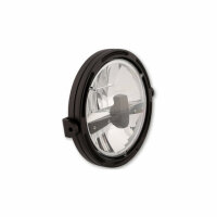 HIGHSIDER 7 inch LED main headlight FRAME-R1 type 3, black, lateral mounting
