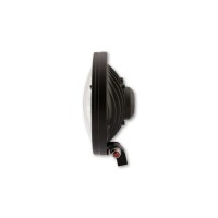 HIGHSIDER 7 inch LED main headlight FRAME-R1 type 3, black, bottom mounting
