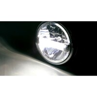HIGHSIDER 7 inch LED main headlight FRAME-R1 type 4, black, lateral mounting