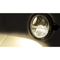 HIGHSIDER 5 3/4 inch LED headlight FRAME-R2 JACKSON, black, side mounting