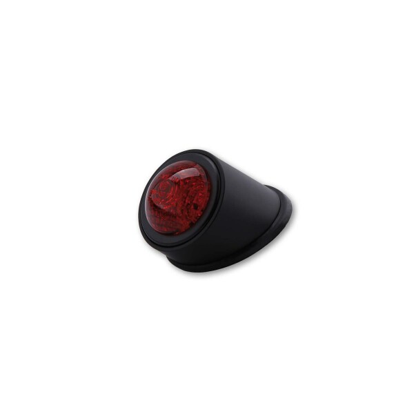 SHIN YO LED taillight OLD SCHOOL TYP1, black, red glass, E-approved