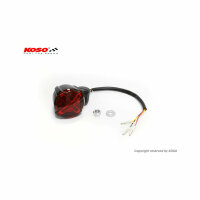 KOSO LED tail light GT-02S, with holder, red glass