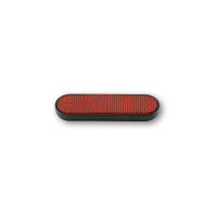 Uni-Parts Reflector curved shape, red with self-adhesive film