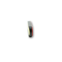 Uni-Parts Reflector curved shape, red with self-adhesive...