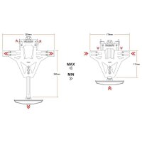 HIGHSIDER AKRON-RS PRO for Yamaha FZ6 / Fazer / S2, incl. license plate light