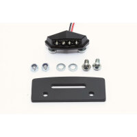 HIGHSIDER Mounting plate with LED licence plate light 256-064