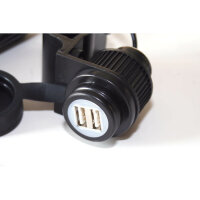 Uni-Parts 2-way USB socket