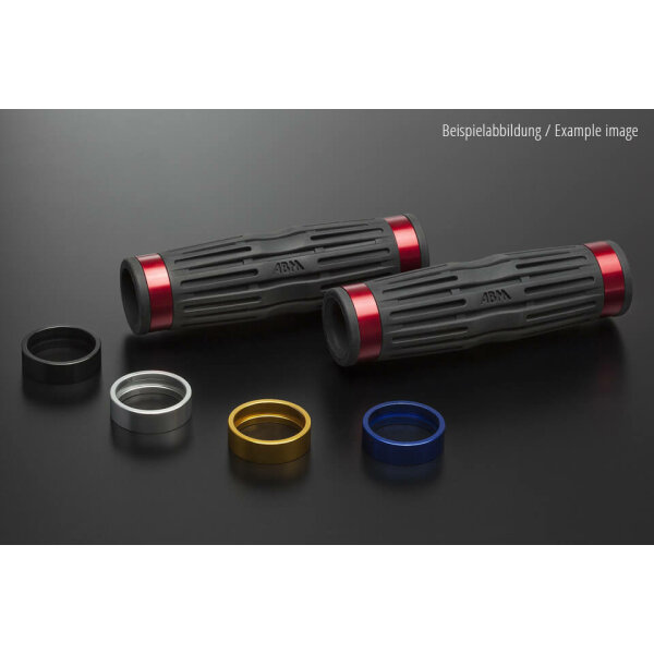 ABM ergoGrip rubber grips gas/clutch grip black/black