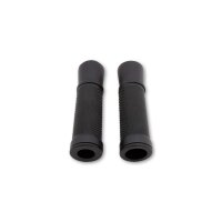 SHIN YO Handlebar grip rubber, 7/8 inch (22.2 mm), 130 mm, black satin finish