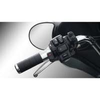 KOSO heated grips Titan-X for Harley Davidson with electronic throttle grip, chrome