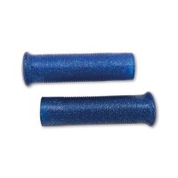 Uni-Parts Lenkergriffe Custom Retrostyle für 7/8 Zoll Lenker (22mm) in blau metalflake