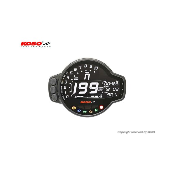 KOSO Digitales Multifunktions-Cockpit MS-01