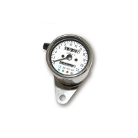 Uni-Parts Stainless steel speedometer, 1400 RPM, í˜ 60 mm, dial white, illuminating white