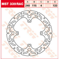 TRW Lucas Brake disc MST339RAC, rigid