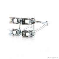 Lampenhalter-Set | Alu-Chrom | 35-38 mm