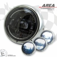LED-Scheinwerfer "AREA" 5-3/4" | chrom