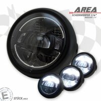 LED-Scheinwerfer "AREA" 5-3/4" | schwarz matt