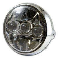 LED-Scheinwerfer "Fargo" 7" | chrom
