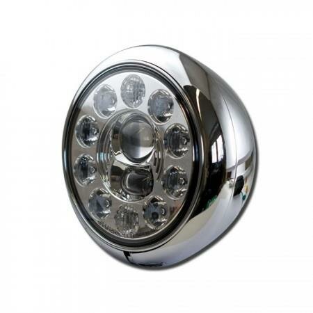 Scheinwerfer | LED | 7" | HD-Style | chrom |