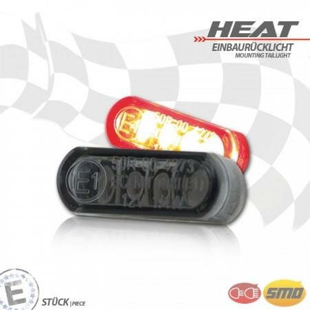 SMD-Einbaurücklicht "Heat" | getönt | Stück