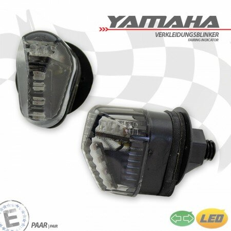 LED-Verkleidungsblinker "Yamaha" | getönt | Paar