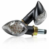 LED-Blinker "Knob" | schwarz | klar | M8