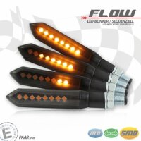 LED-Blinker "FLOW" | SEQ | Alu | schwarz