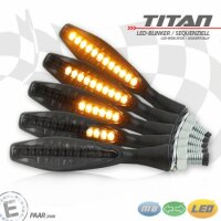 LED-Blinker "TITAN" | SEQ | Alu | schwarz