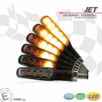LED-Blinker "JET" | SEQ | Alu | schwarz